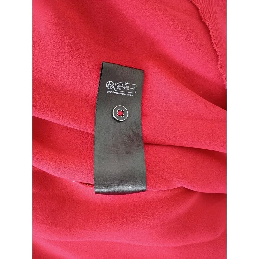 Maeve‎ Anthropologie Red Pleated Button Front Maxi Skirt Fits S Elastic Wst $118